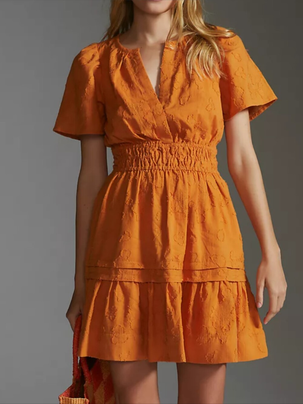 Anthropologie The Somerset Textured Mini Dress